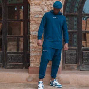 Ensemble sarouel et hoodie Ubayd bleu