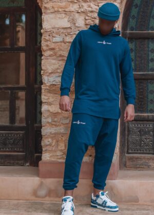 Ensemble sarouel et hoodie Ubayd bleu