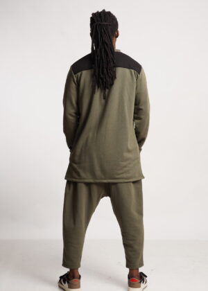 Ensemble jogging sarouel Everest- Vert army